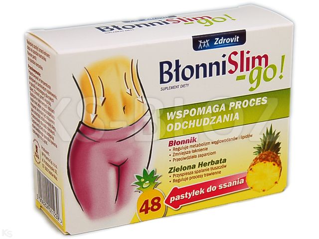 BłonniSlim Go interakcje ulotka pastylki do ssania - 48 pastyl.