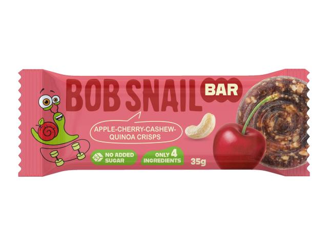 Bob Snail Baton owocowo-orzechowy jabłko, wiśnia, nerkowce, chrupki z komosy ryżowej interakcje ulotka baton - 35 g