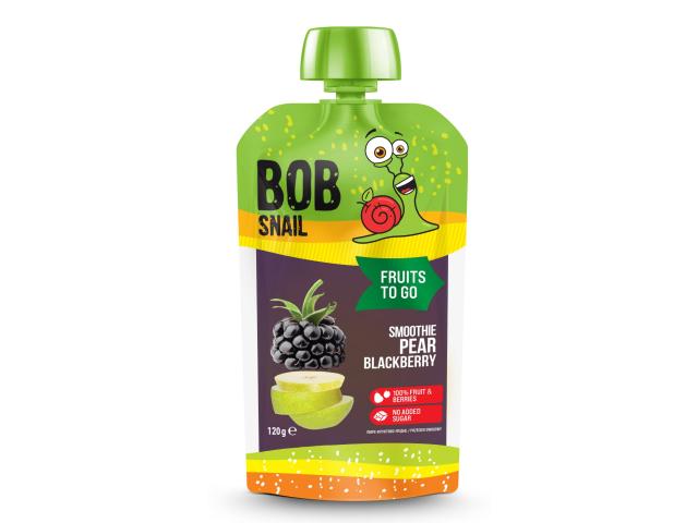Bob Snail Gruszka-Dzika Jeżyna Smoothie pasteryzowane bez dodatku cukru interakcje ulotka deser  120 g