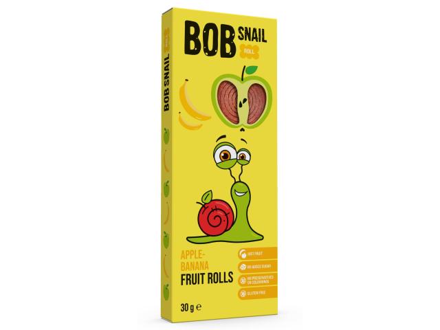Bob Snail Przekąski jabłkowo-bananowe interakcje ulotka deser - 30 g