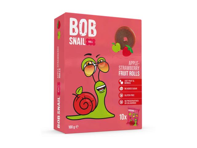 Bob Snail Przekąski jabłkowo-truskawkowe interakcje ulotka przekąska - 100 g