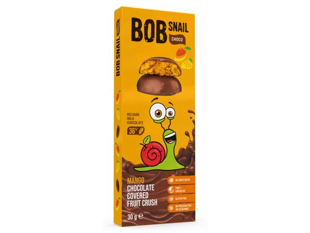 Bob Snail Przekąski mango w mlecznej belgijskiej czekoladzie interakcje ulotka przekąska  30 g