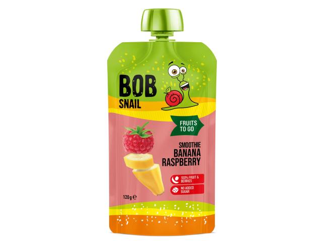 Bob Snail Smoothie bananowo-malinowe bez dodatku cukru interakcje ulotka deser  120 g