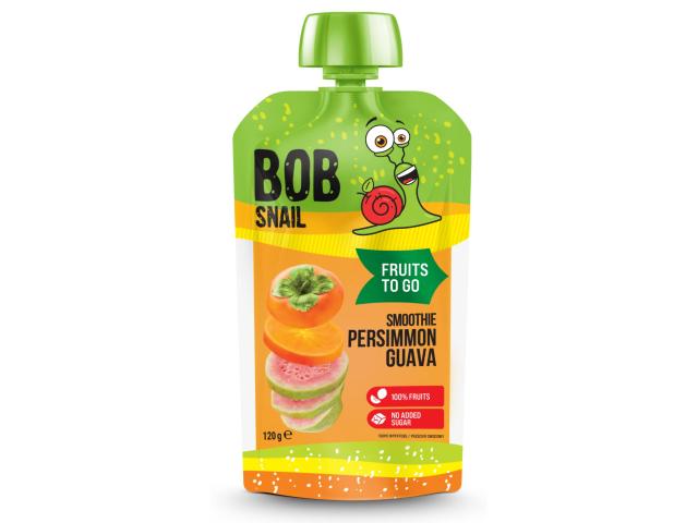 Bob Snail Smoothie pasteryzowane persymona-guawa bez dodatku cukru interakcje ulotka deser 120 g