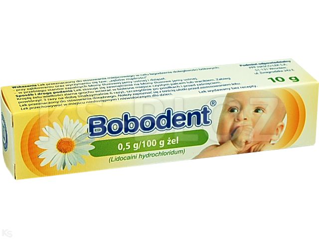 Bobodent interakcje ulotka żel 500 mg/100g 10 g