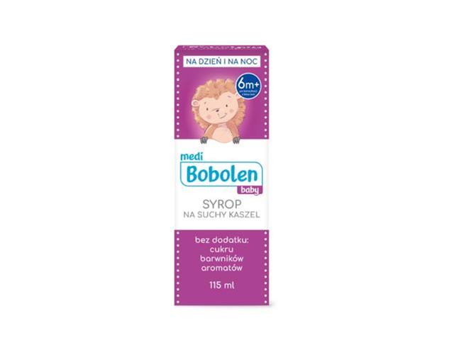 Bobolen Baby Syrop na suchy kaszel interakcje ulotka   115 ml