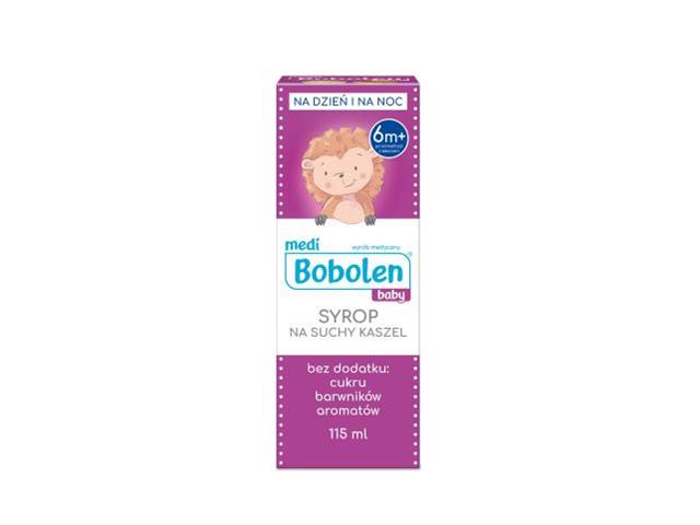 Bobolen Baby Syrop na suchy kaszel interakcje ulotka syrop  115 ml