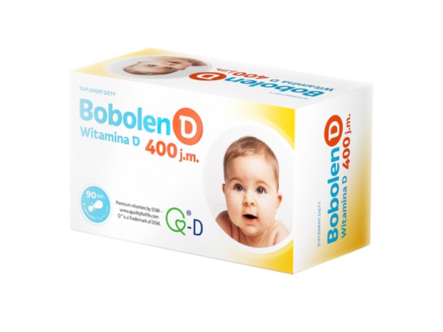 Bobolen D Witamina D 400 j.m. interakcje ulotka kapsułki twist-off - 90 kaps.