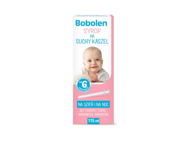 Bobolen Syrop na suchy kaszel od 6 miesięcy interakcje ulotka syrop - 115 ml