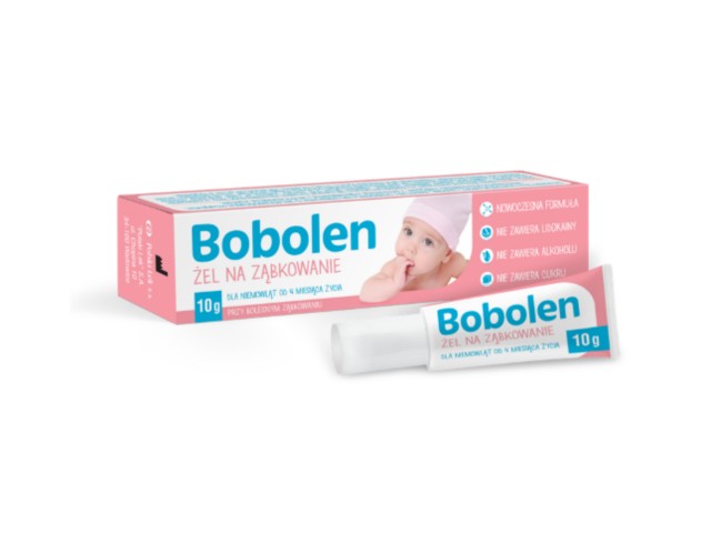 Bobolen Żel na ząbkowanie interakcje ulotka żel do stosowania na dziąsła - 10 g