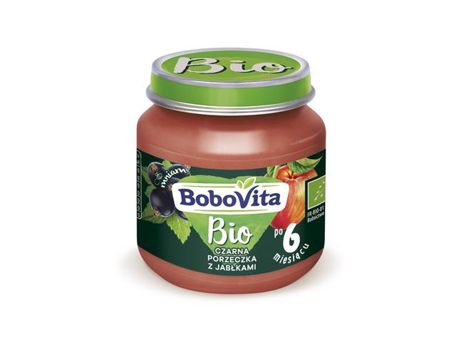 BoboVita BIO Czarna porzeczka z Jabłkami interakcje ulotka mus - 125 g
