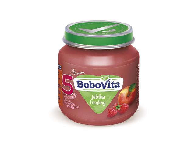 BoboVita Jabłka i maliny interakcje ulotka mus  125 g