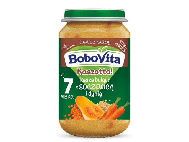 BoboVita Kasza bulgur z soczewicą i dynią po 7 miesiącu interakcje ulotka obiad - 190 g