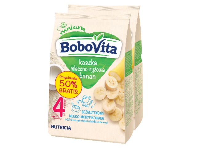 BoboVita Kaszka mleczna ryżowa banan 2GA50PR interakcje ulotka  - 2 op. po 230 g