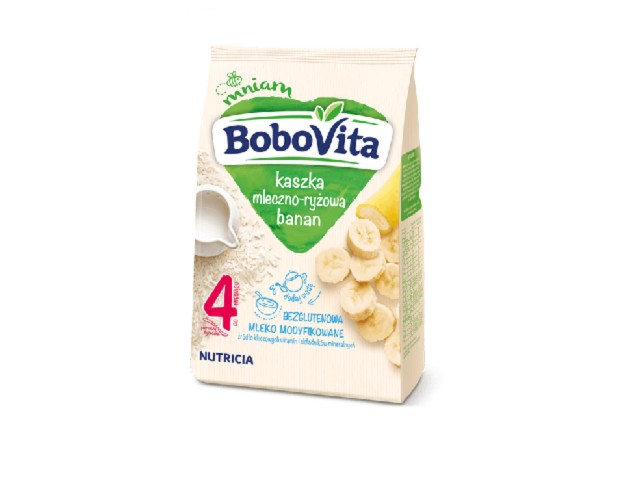 BoboVita Kaszka mleczna ryżowa banan interakcje ulotka  - 230 g