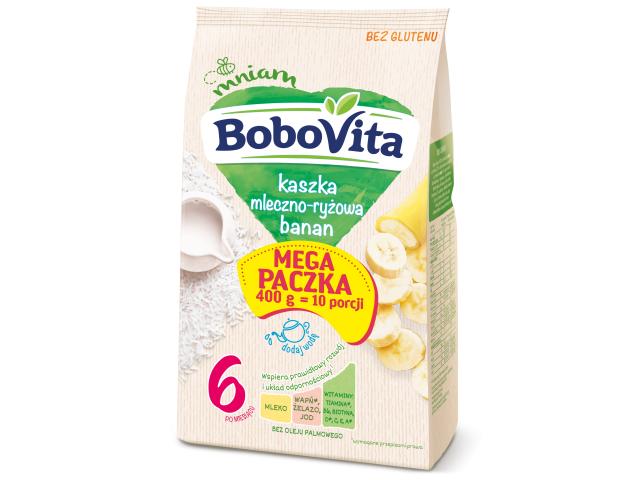 BoboVita Kaszka mleczno ryżowa banan 6 m+ interakcje ulotka kaszka - 400 g