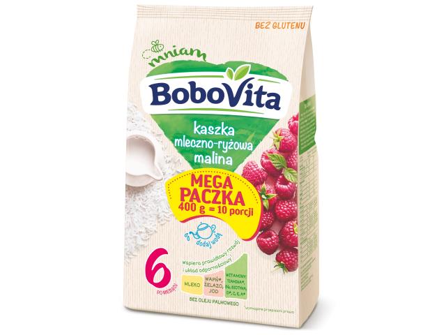 BoboVita Kaszka mleczno ryżowa malina 6 m+ interakcje ulotka kaszka - 400 g