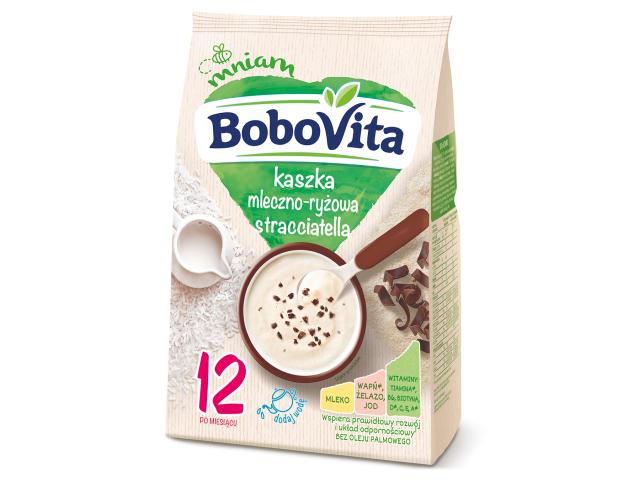 BoboVita Kaszka mleczno ryżowa straciatella po 12 miesiącu interakcje ulotka kaszka - 210 g