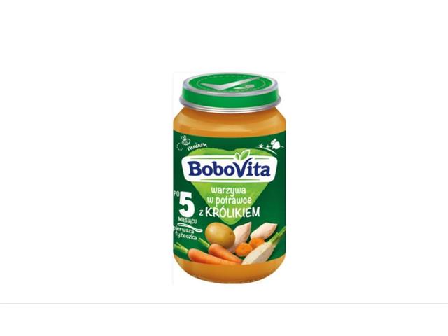 BoboVita Obiadek warzywa w potrawce z królikiem po 5 miesiącu interakcje ulotka obiad - 190 g