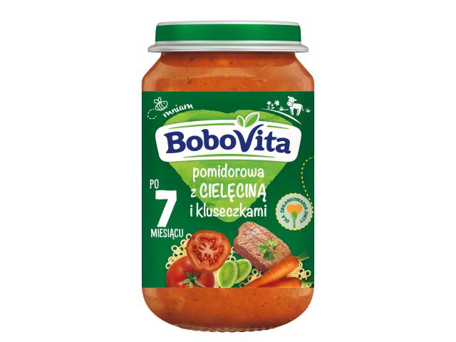 BoboVita Zupka pomidorowa z cielęcina i kluseczkami po 7 m-cu interakcje ulotka zupa - 190 g