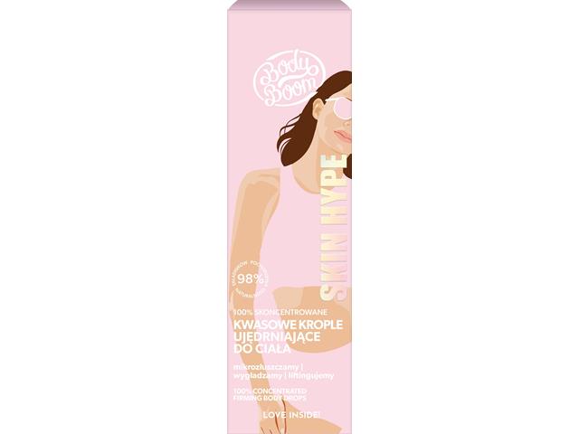 BODYBOOM SKIN HYPE 100% Skoncentrowane Kwasowe Krople ujędrniające do ciała interakcje ulotka krople - 100 ml