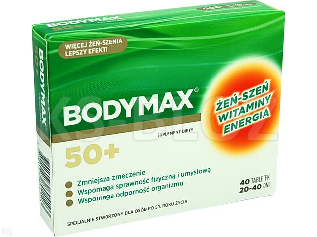 Bodymax Senior 50+ interakcje ulotka tabletki  40 tabl.