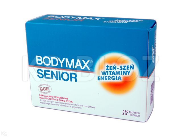 Bodymax Senior 50+ interakcje ulotka tabletki  120 tabl.