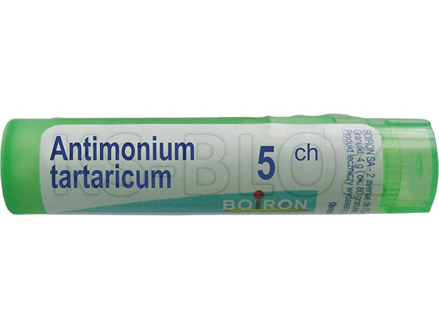 BOIRON Antimonium tartaricum 5 CH interakcje ulotka granulki - 4 g