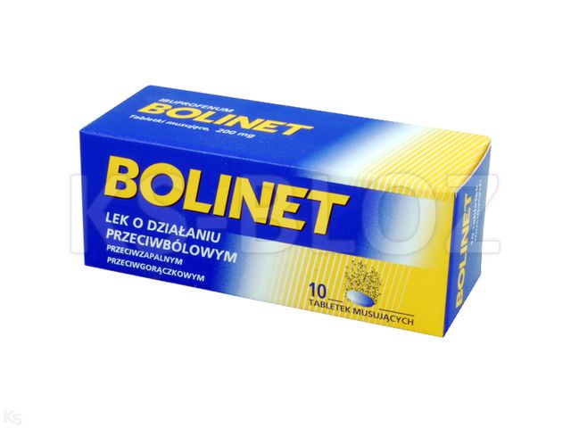 Bolinet interakcje ulotka tabletki musujące 200 mg 10 tabl.