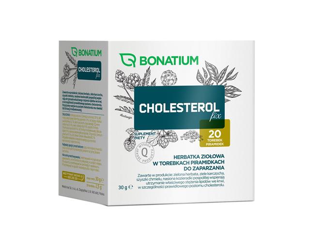 Bonatium Cholesterol Fix interakcje ulotka herbata  20 toreb. po 1,5 g