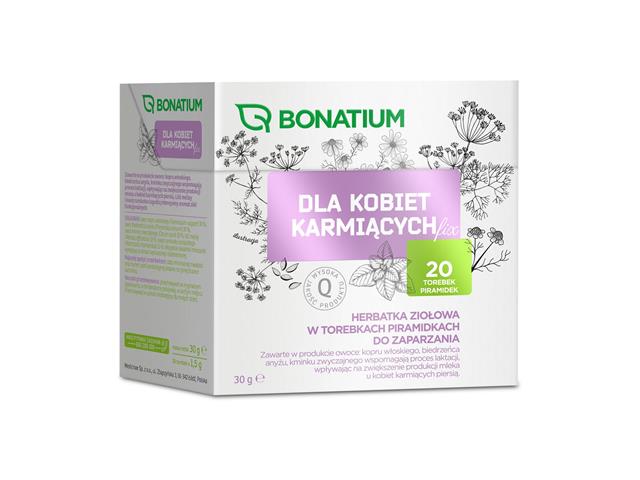 Bonatium Fix Herbatka dla kobiet karmiących interakcje ulotka herbata  20 sasz. po 1,5 g