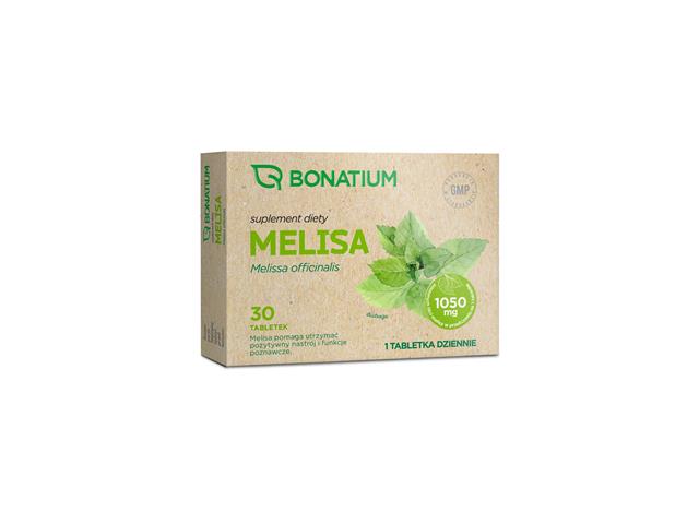 Bonatium Melisa interakcje ulotka tabletki - 30 tabl.