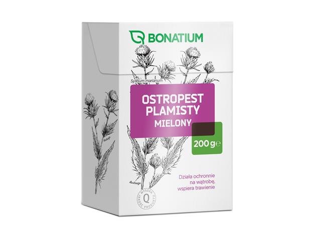 Bonatium Ostropest Plamisty mielony interakcje ulotka owoc/zioła - 200 g