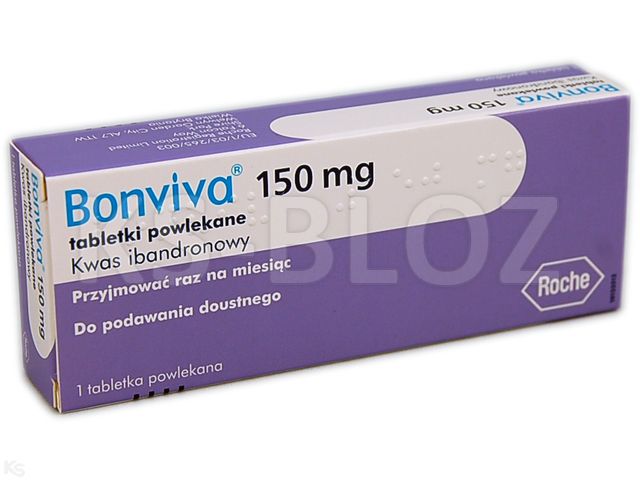 Bonviva interakcje ulotka tabletki powlekane 150 mg 1 tabl.