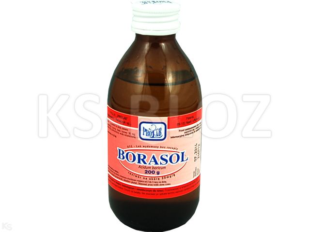 Borasol interakcje ulotka roztwór do stosowania na skórę 30 mg/g 200 g
