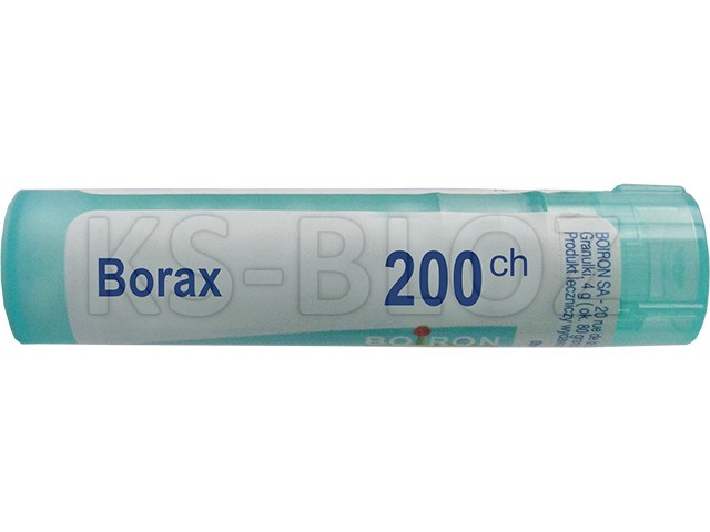 Borax 200 CH interakcje ulotka granulki  4 g