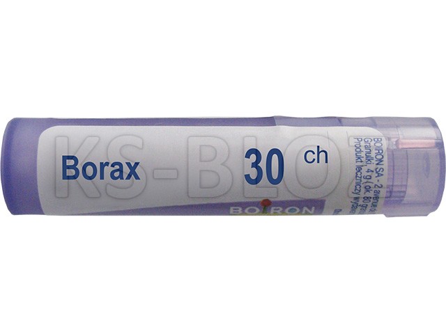 Borax 30 CH interakcje ulotka granulki  4 g