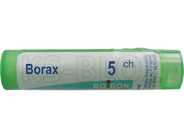 Borax 5 CH interakcje ulotka granulki  4 g