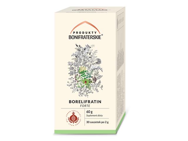 Borelifratin Forte interakcje ulotka zioła do zaparzania w saszetkach  30 sasz. po 2 g