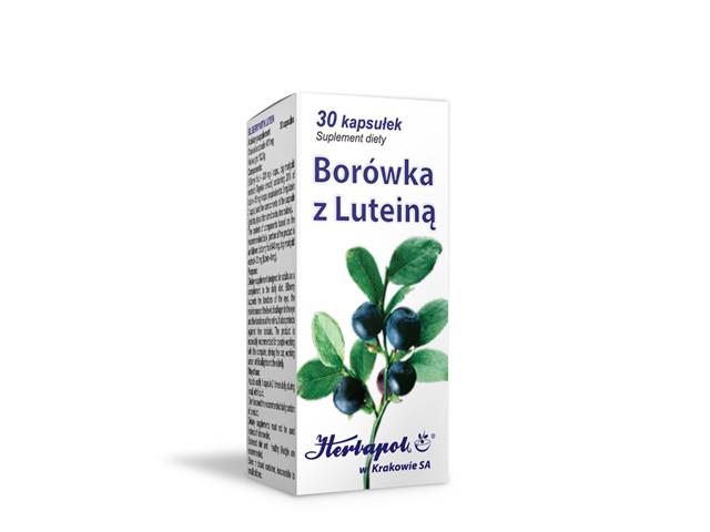 Borówka Z Luteiną interakcje ulotka kapsułki - 30 kaps.