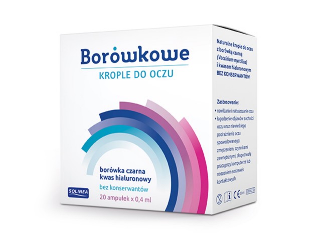 Borówkowe interakcje ulotka krople do oczu  20 minims. po 0,4 ml