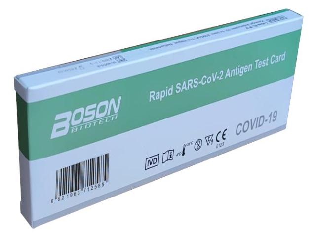 Boson Biotech SARS-CoV-2 Rapid Card Test antigen REF 1N40C5-8 interakcje ulotka test - 1 szt.