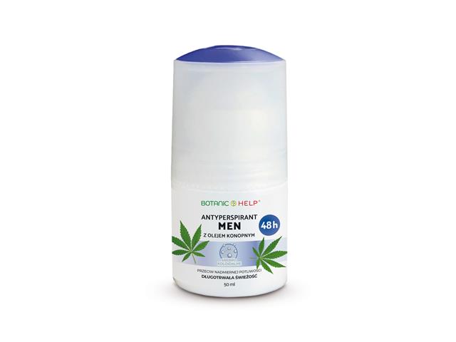 Botanic Help antyperspirant men 48 h z olejem konopnym interakcje ulotka roll-on - 50 ml