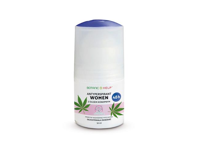 Botanic Help antyperspirant women 48 h z olejem konopnym interakcje ulotka roll-on  50 ml