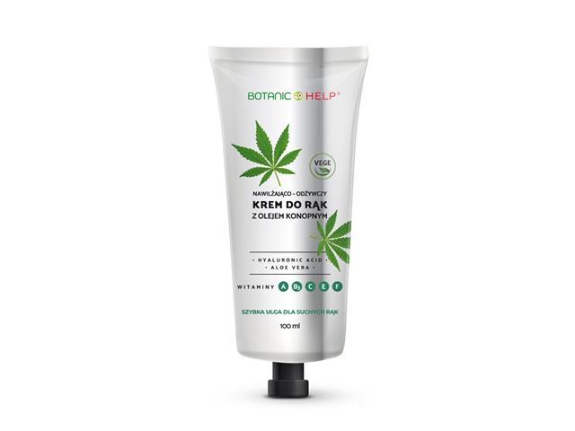 Botanic Help Krem do rąk nawilżająco-odżywczy z olejem konopnym interakcje ulotka krem - 100 ml
