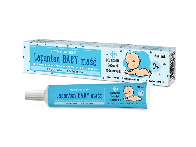 BOTANIC HELP Lapanten Baby maść interakcje ulotka   50 ml