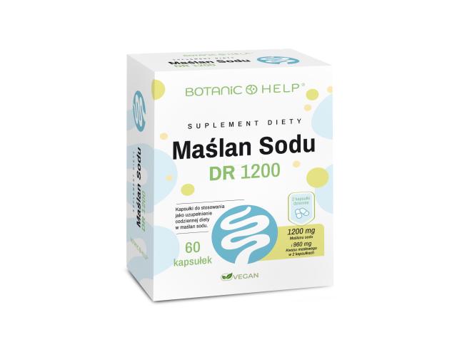 Botanic Help Maślan Sodu DR 1200 interakcje ulotka kapsułka z opóźnionym uwalnianiem 60 kaps.