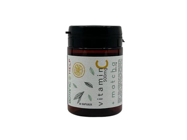 Botanic Help Vitamin C 500 mg + Matcha 380 mg interakcje ulotka kapsułki - 30 kaps.
