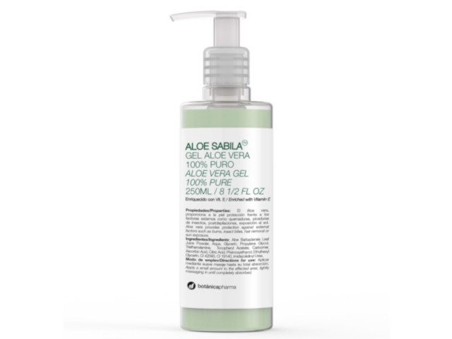 BOTANICAPHARMA ALOE SABILA Żel 100% czysty aloes interakcje ulotka żel - 250 ml (but.z pomp.)