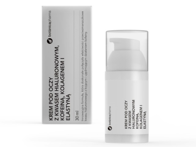 BOTANICAPHARMA Krem pod oczy z kwasem hialuronowym i kolagenem interakcje ulotka krem - 30 ml (but.z dozown.)